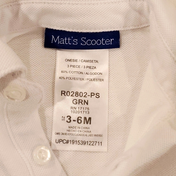 Matt's Scooter Overall Shorts and Onsie - Picture 7 of 8